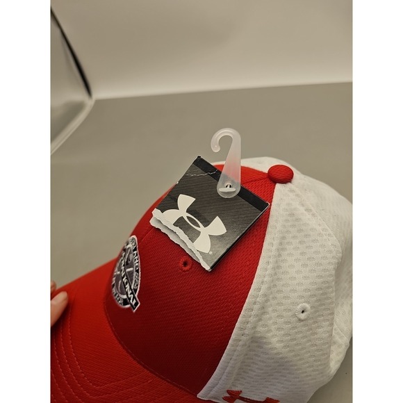 PGA National Under Armour Hat Cap Strap Back Adjustable Red Golf Mens Baseball - Picture 3 of 6